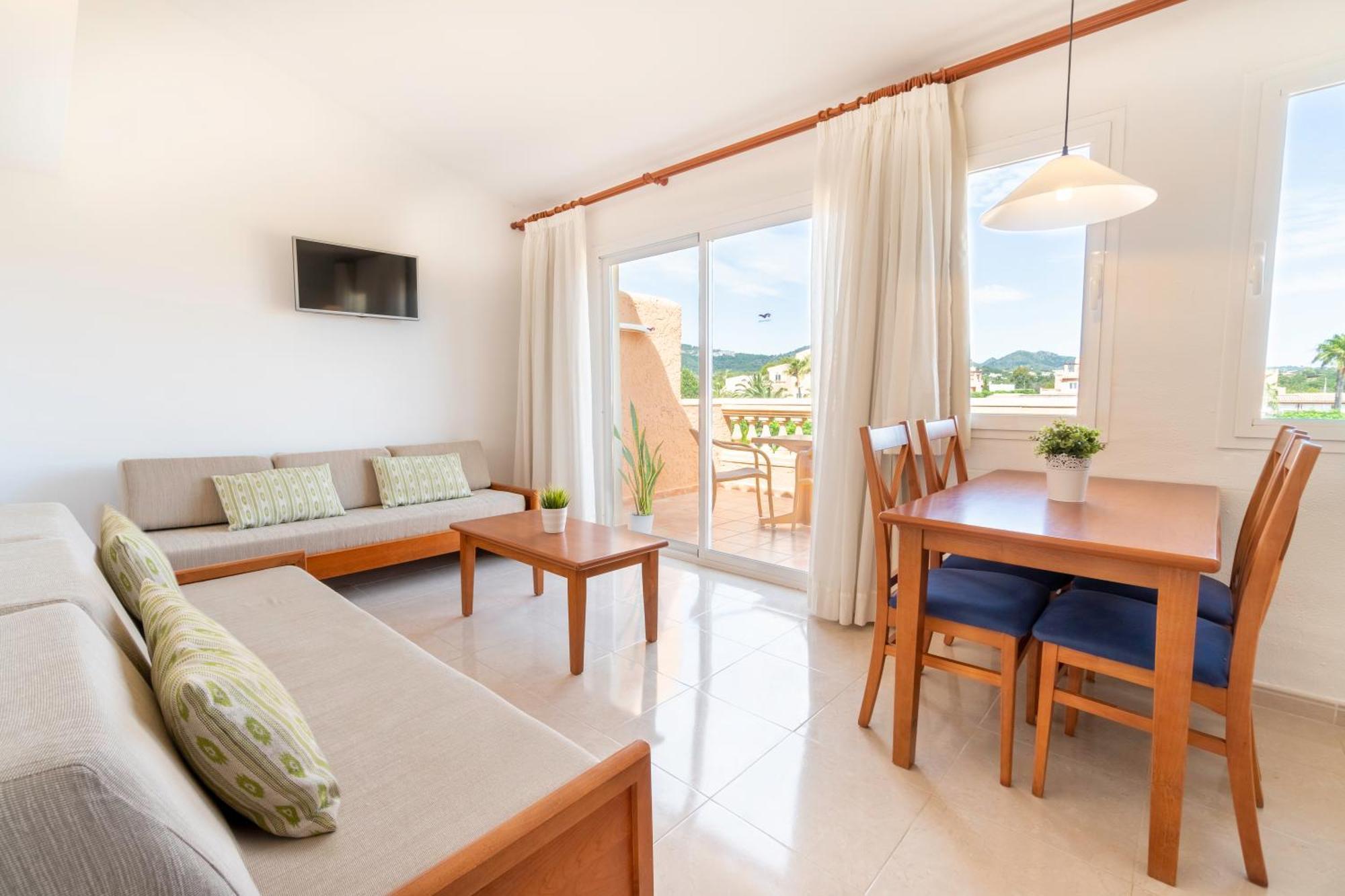 Apartment mit Gartenblick