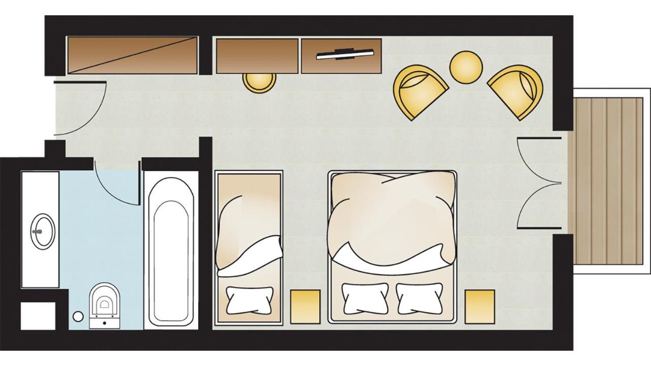 Doppelzimmer mit seitlichem Meerblick