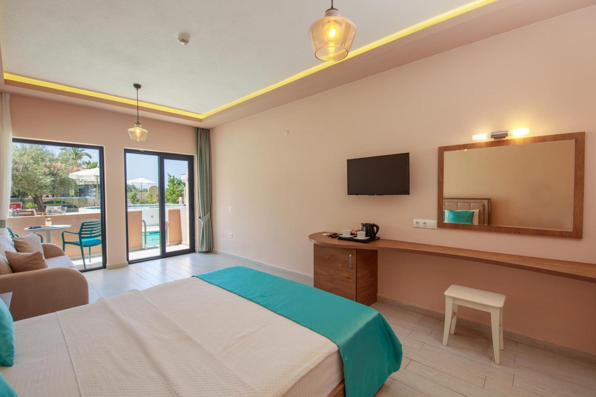 Deluxe Doppel-/Zweibettzimmer mit Zugang zum Pool