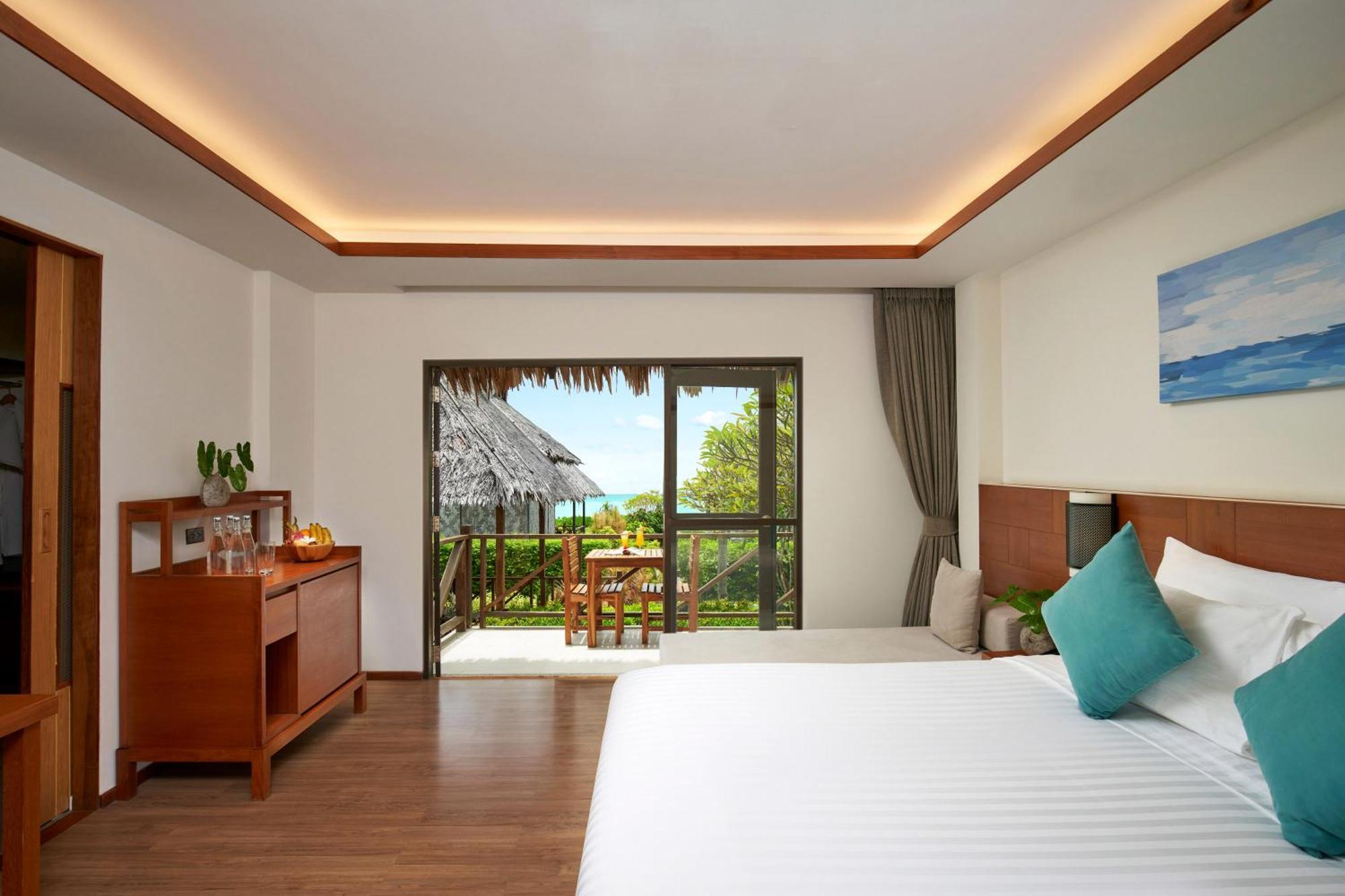 Deluxe Bungalow mit 1 Kingsize-Bett und Meerblick